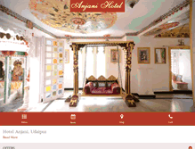 Tablet Screenshot of anjanihotel.com